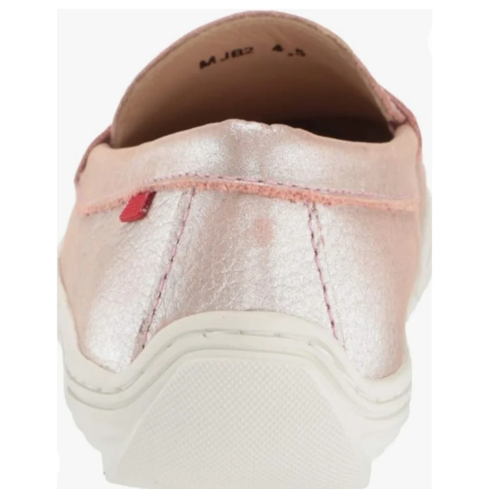 Marc Joseph Union Street Driver Moccasin Rose Grainy Glimmer Size 3.5